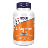 Suplemento Now L arginina 500 Mg