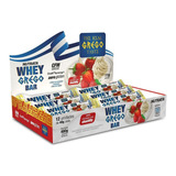 Suplemento Nutrata Barra De Proteina Sabor Morango Com Chantilly De 480g 12 Kits Barra