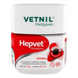 Suplemento Vitamínico Mineral Hepvet Mastigaveis Vetnil
