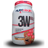 Suplemento Whey Protein 3w Zero Lactose 900g Nutri Health Sabor Paçoca