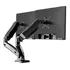 Suporte 2 Monitor Tv Aço A Gás Ajuste Furação Mesa Cor Black