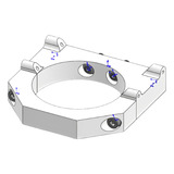 Suporte Abraçadeira Motor Dc Spindle 62mm