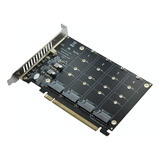 Suporte Adaptador Ssd M2 Nvme Para Pci e 4 0 X16 4 Slots