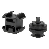 Suporte Adaptador Triplo Para Sapata Dslr Ulanzi Mic Led