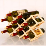 Suporte Adega Porta Vinhos Retrátil Madeira 10 Garrafas