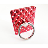 Suporte Anel De Celular Vermelho Ring Stent Strass