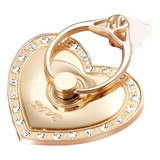 Suporte Anel Para Celular Iring Antí Queda Strass Coração