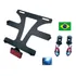 Suporte Anti Quebra P/ Placa Motos  + Parafuso Luz Placa Led