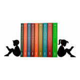 Suporte Aparador De Livros  Dvds  Cds   Crianças Lendo M1 T1