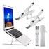 Suporte Apoio Base Ergonômico Regulável Aço Notebook/tablett Cor Prata