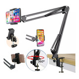 Suporte Articulado Grande Braço Tablet Smartphone Cama Mesa