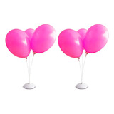 Suporte Balão Bexiga Decoração Mesa 22cm 3 Hastes 2 Unidades