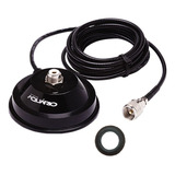 Suporte Base Magnética Para Antena Aquário M 700k Cabo 4mts