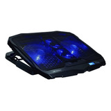 Suporte Base Notebook Nbc 100bk C3tech Gamer 4 Coolers Led Cor Preto