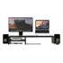 Suporte Base Para Dois Monitore De Mesa Mdf Cor Preto