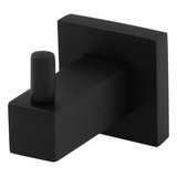 Suporte Cabide Porta Toalha Gancho P Banheiro Preto Inox