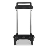Suporte Carrinho Mochila 30cm Rodinha Silicone Escolar Preto