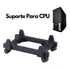 Suporte Carrinho Para Cpu E No break Preto Com Rodinhas
