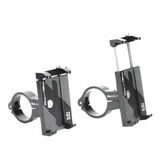 Suporte Celular Alumínio Moto Bike Bicicleta Universal Regulagem Gira 360 Vertical Horizontal Top Acessórios