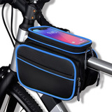 Suporte Celular Bike P Quadro Bicicleta Porta Objeto Bolsa Cor Azul