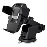 Suporte Celular Carro Veicular Para GPS Smartphone Painel Ventosa Que Gruda Trava Automática Antiqueda Para Uber Taxi Waze Maps 99 Universal