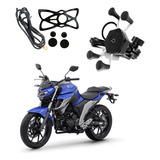 Suporte Celular Com Usb Moto Yamaha Fazer 250 2011 2012 2013