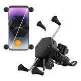 Suporte Celular Moto Carregador Usb Gps Garra X Retrovisor