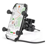 Suporte Celular Oberon Moto Garra X Com Carregador Usb