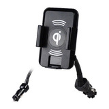 Suporte Celular Veicular Com Carregador Qi Wireless Sem Fio