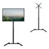 Suporte Chão Piso Pedestal Para Tv Com Rodas Ped Suportaço Cor Preto