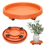 Suporte Com Rodinhas Prato Para Vaso 30cm Varias Cores
