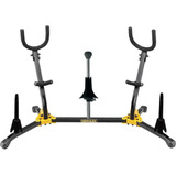 Suporte Combinado Hercules Ds538b Preto Sax Flauta Clarinete
