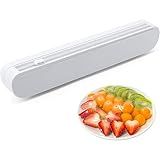 Suporte Cortador Dispenser De Filme Pvc Papel Alumínio E Manteiga Com Ventosa Conservar Alimentos Cozinha Prático Corte Preciso E Rápido