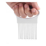 Suporte Cortador Fatiador De Inox De Batata Legumes Frutas