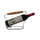 Suporte Cromado Adega Porta Garrafa De Vinho Para Mesa Bar