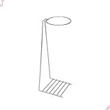 Suporte Cromado Para Coador Filtro De Café Grande Arame Mariquinha