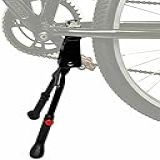Suporte De Bipé Para Bicicleta- Suporte Duplo De Aço Para Bipé De 26 A 29 Polegadas- Comprimento Ajustável Da Bicicleta- Capacidade De Carga De 30 Kg-Preto-Sensational421