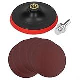 Suporte De Boina Para Furadeira E Lixadeira - 30 Discos De Lixa 125mm