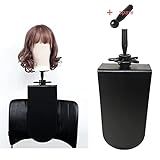 Suporte De Braçadeira De Cabeça De Manequim De Cadeira Com Clipe Para Perucas E Cabeça De Treinamento Suporte De Cabeça De Peruca Ajustável Resistente E Durável Para Cosmetologia Grampo Traseiro De