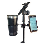 Suporte De Celular Com Porta Copos 2 Em 1 Musical