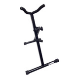 Suporte De Chão P Saxofone Alto Ou Tenor Saty 5000 Preto