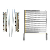Suporte De Churrasqueira E Grelha Inox Kit Churrasco Premium