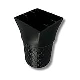 Suporte De Copo De Lata De Carro Compatível Com Latas Zyn Pouch Versão Rosqueada Comporta Até 6 Latas Porta Copo De Armazenamento De Lata Feito Nos EUA Rosqueado Preto 