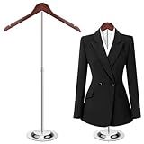 Suporte De Exibição De Camisetas Para Vendedores Suporte De Ombro Ajustável Suporte De Madeira Portátil Para Pendurar Cabide Flexível Para Roupas Vestidos Casacos Varejo Altura 18 5 A 81 5