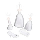 Suporte De Exibição De Joias Brancas, Modelo, Vestido, Conju