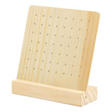 Suporte De Exibição De Madeira Pegboard Placa 56 Buracos