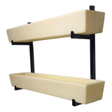 Suporte De Ferro P Jardim Vertical Com 2 Floreiras 80cm