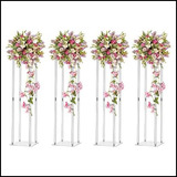 Suporte De Flores De Acrílico Dyna living Para Casamento 4 U