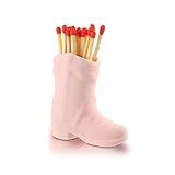 Suporte De Fósforo De Bota De Caubói Suporte De Fósforo De Banheiro Suporte De Fósforos Decorativo Caixa De Fósforos Pote De Fósforo Bonito Para Decoração De Casa Com Acendedor Para Vela Lareira Salão