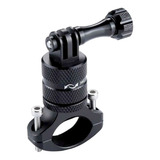 Suporte De Guidão Em Alumínio 360  Para Gopro E Similares Cor Preto